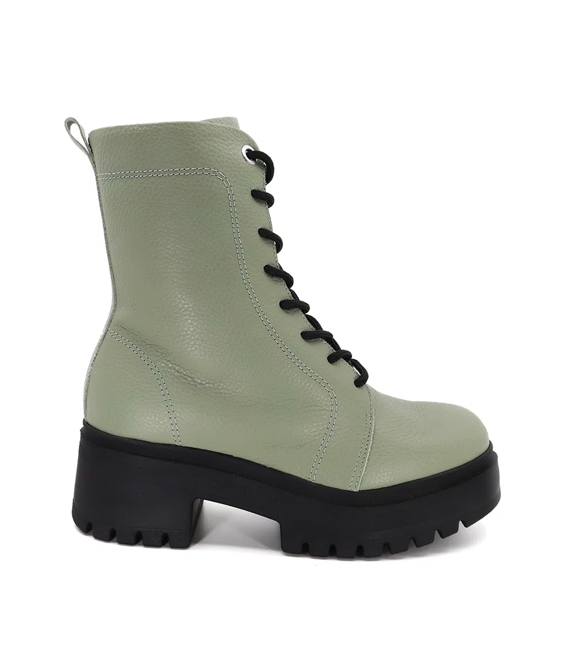 olive chunky boots