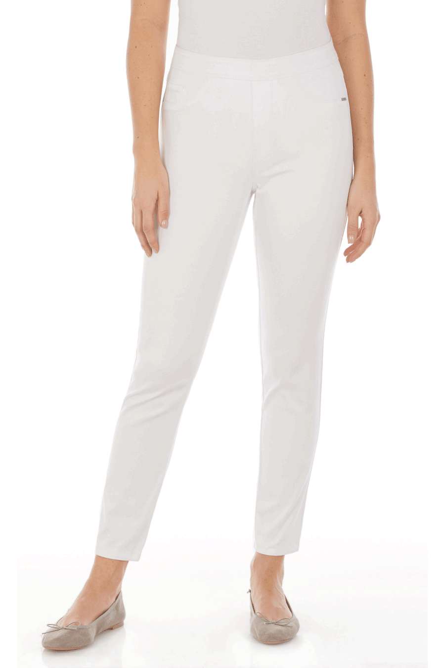 FRENCH DRESSING JEANS WHITE D-LUX PULL ON PANTS | Rosella - Style ...