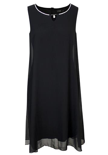 black dress with diamante neckline