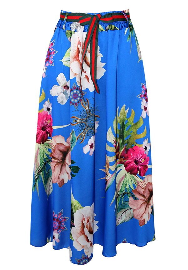 MADE IN ITALY ROYAL MULTI FLORAL SKIRT | Rosella - Style inspired by ...
