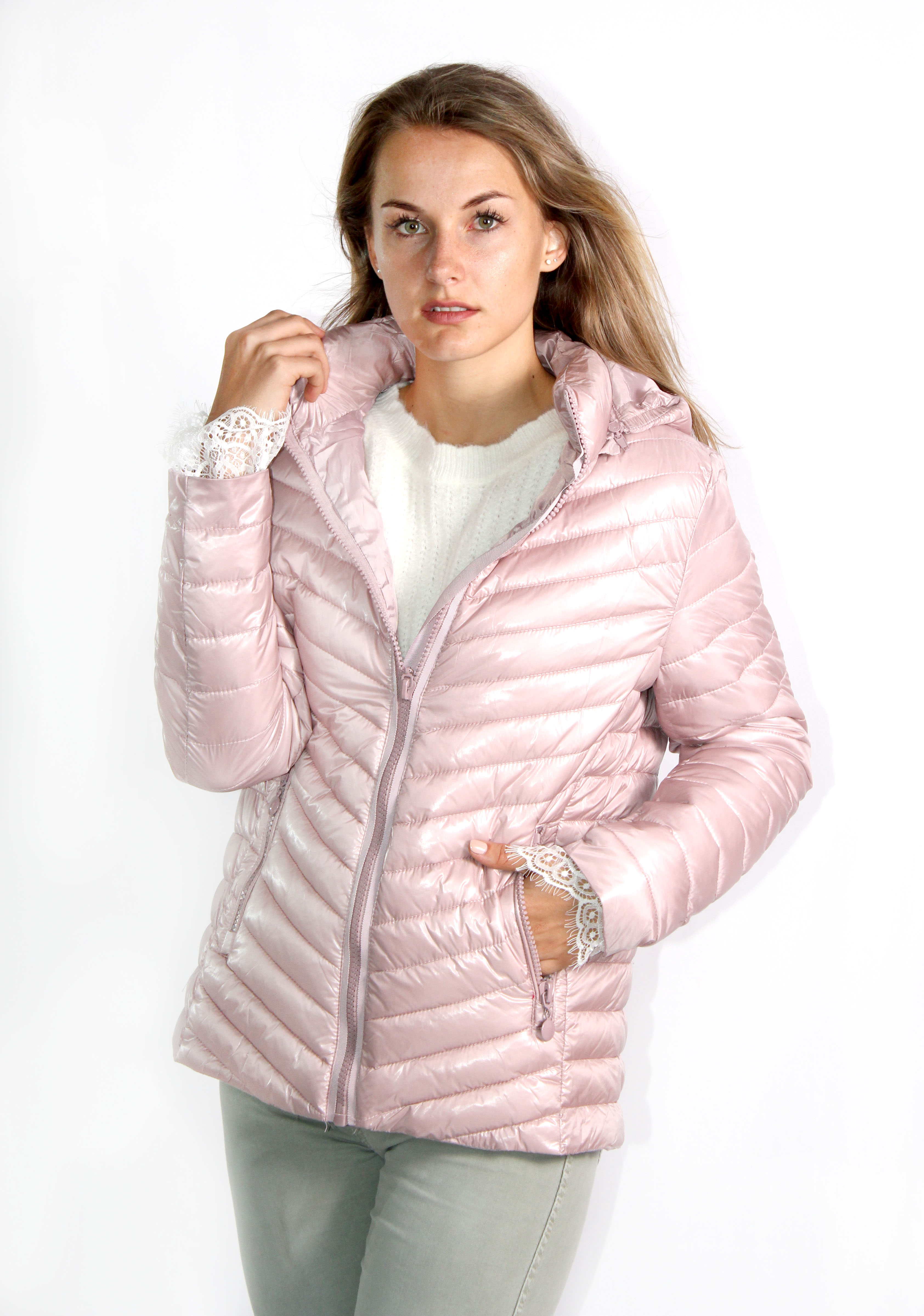 MADE IN ITALY PINK PUFFER JACKET | Rosella - Style inspired by elegance
