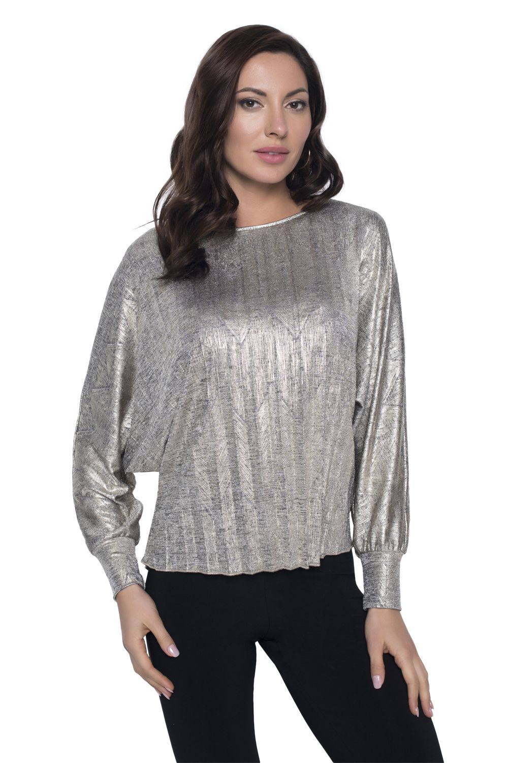 FRANK LYMAN GOLD PLEATED TOP | Rosella - Style inspired by elegance