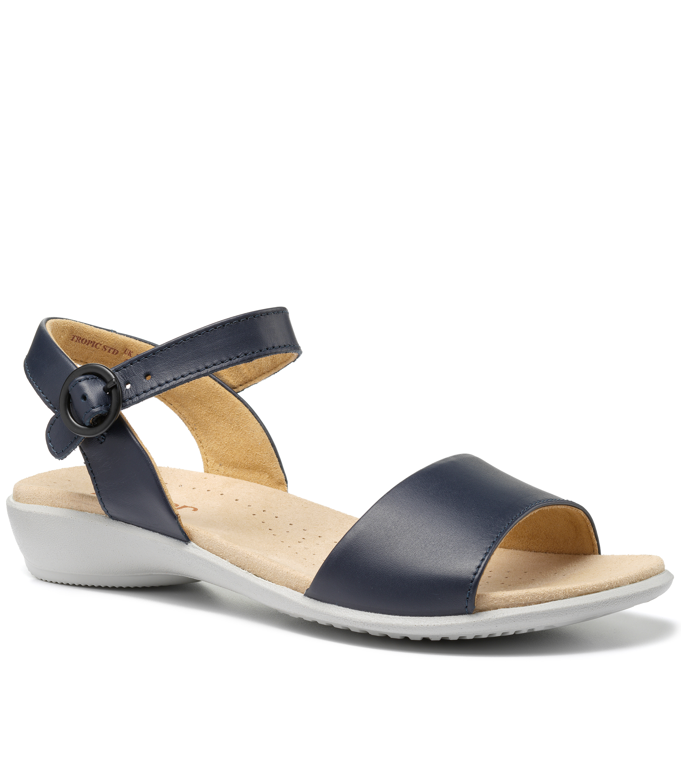 HOTTER NAVY LEATHER TROPIC SANDAL | Rosella - Style inspired by elegance