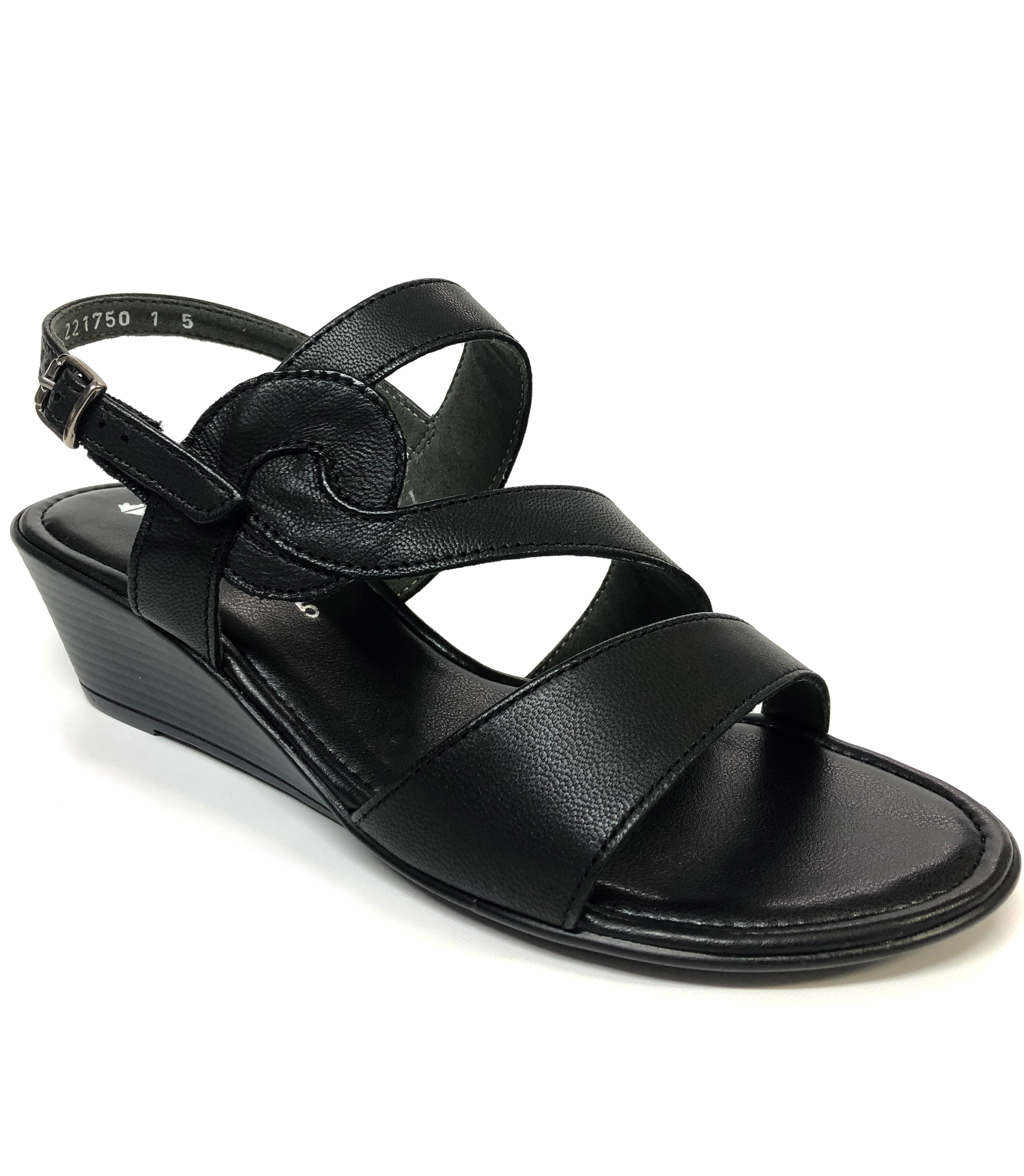 FROGGIE BLACK LEATHER WEDGE SLINGBACK | Rosella - Style inspired by ...