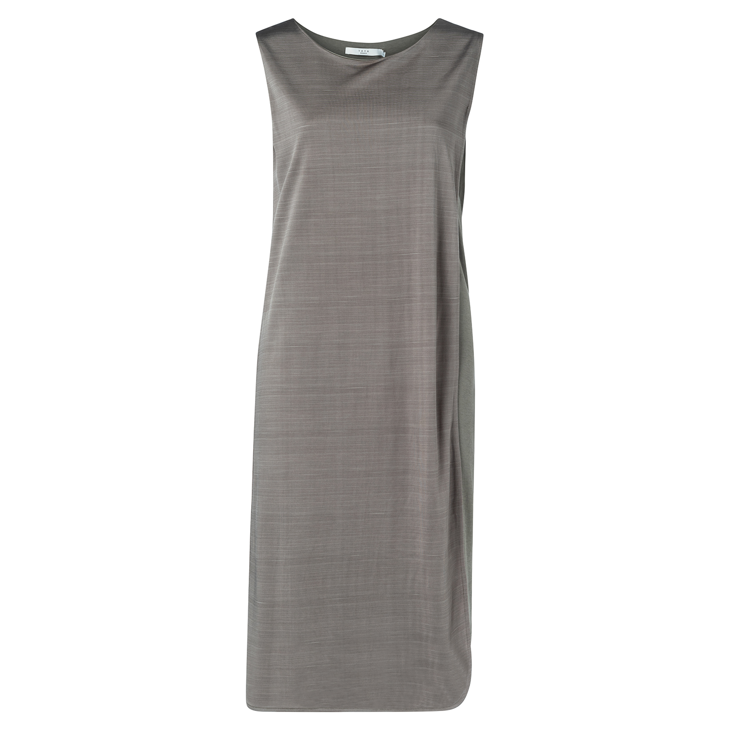 YAYA BLUE GREY SLEEVELESS DRESS WITH DOUBLE LAYERS | Rosella - Style ...