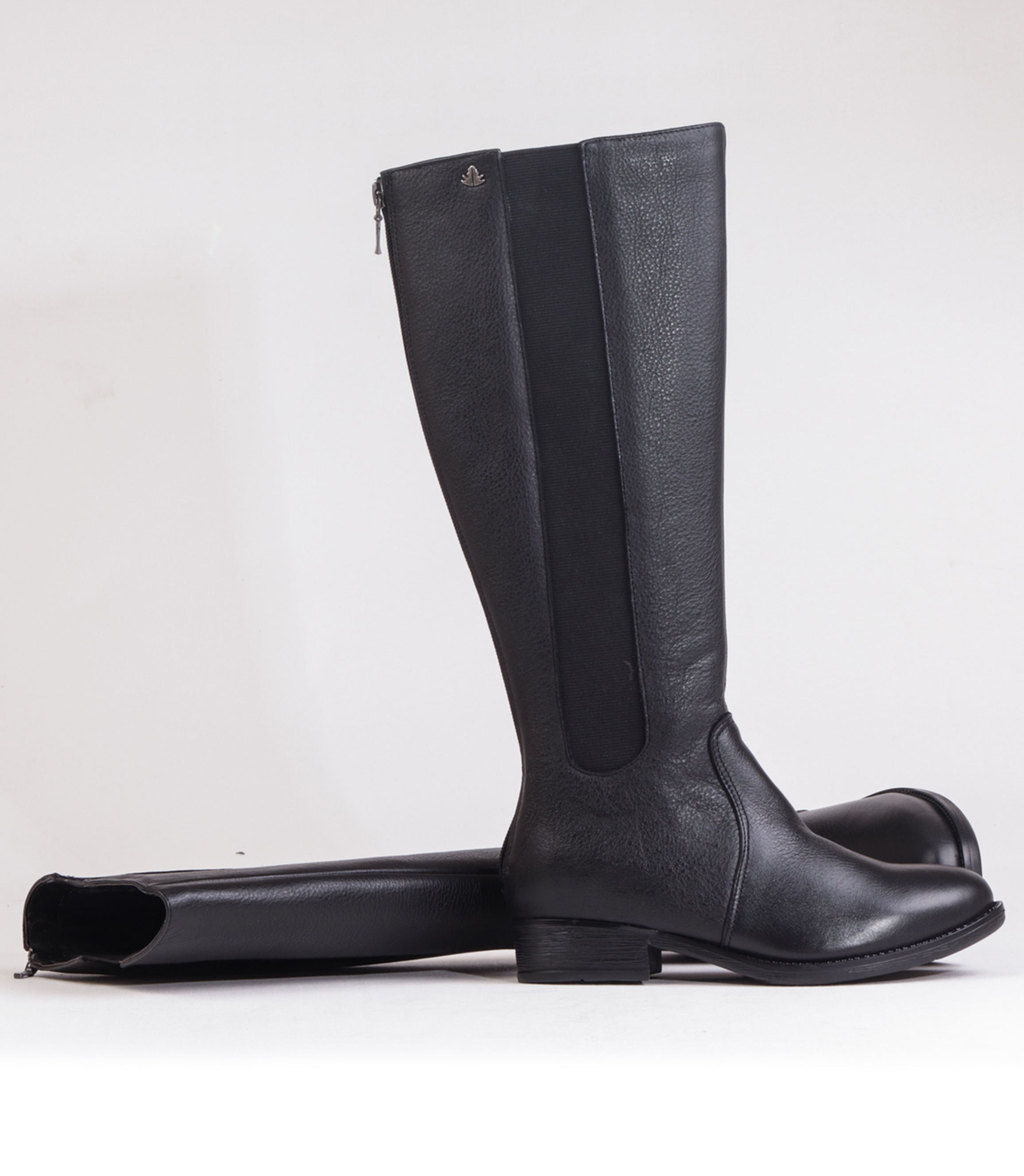 FROGGIE BLACK LEATHER KNEE HIGH BOOT | Rosella - Style inspired by elegance