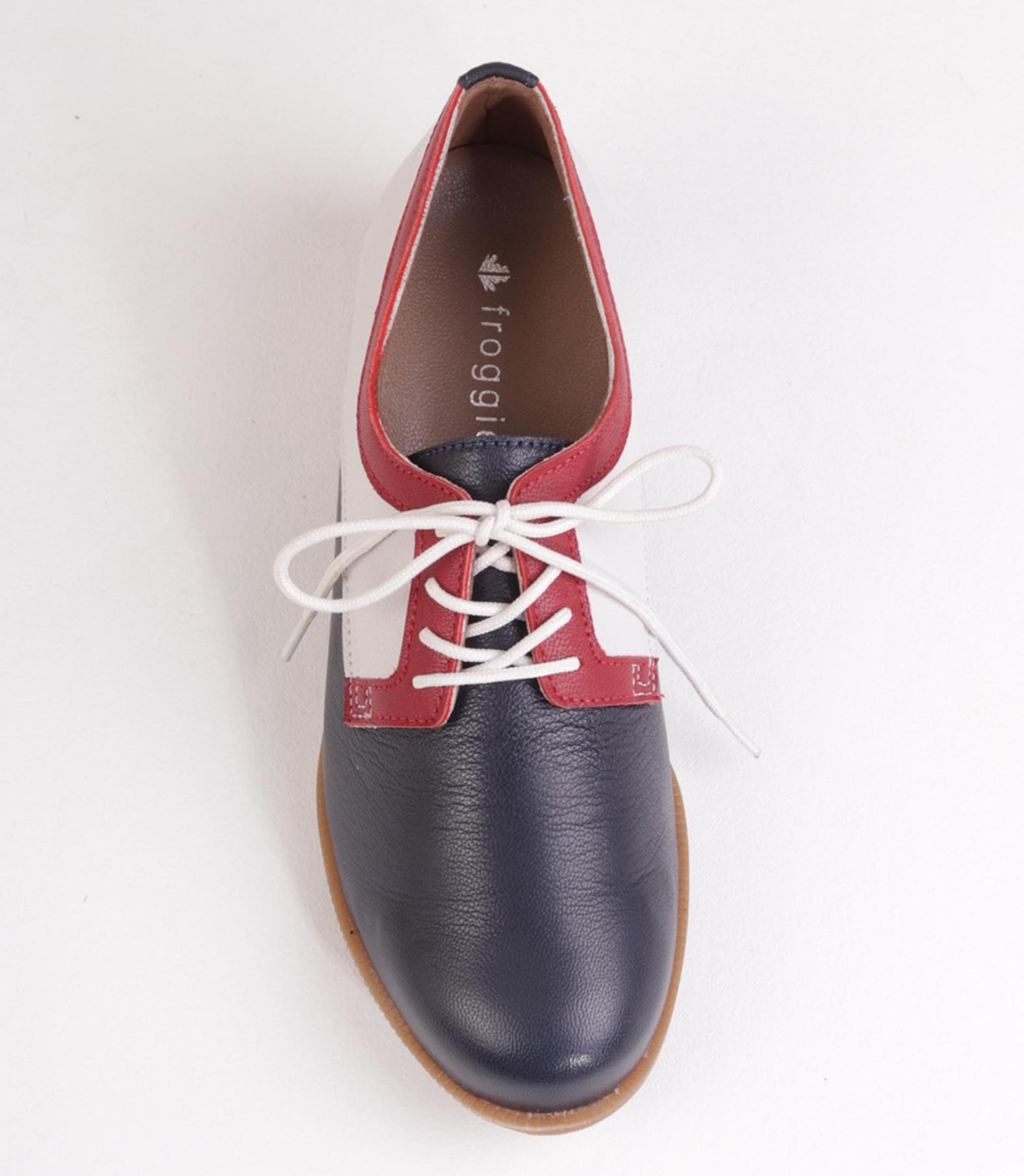 FROGGIE FRENCH LEATHER TRI COLOUR LACE-UP SHOE | Rosella - Style ...