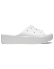 CROCS WHITE CLASSIC PLATFORM SLIDE