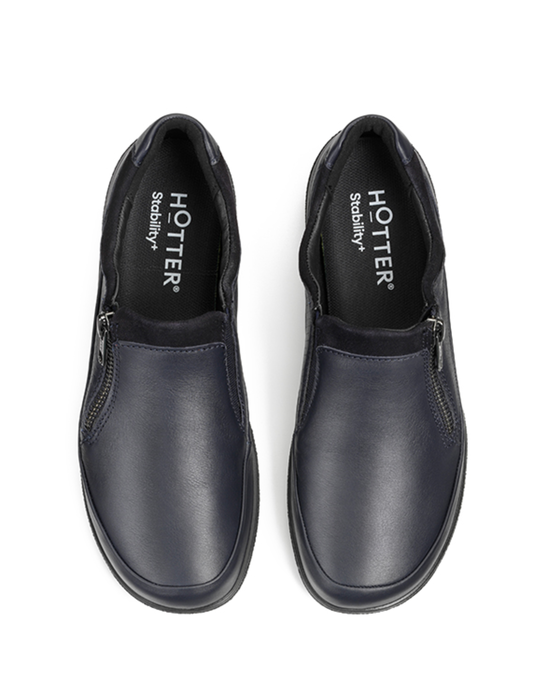 Hotter navy hot sale shoes