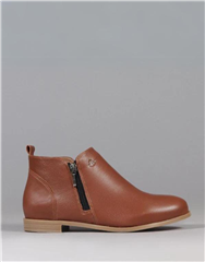 FROGGIE CHESTNUT ANKLE BOOTS