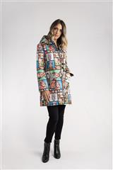 MADE IN ITALY GREEN MULTI FREDA PRINT JACKET 
