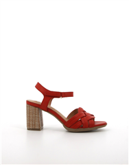 SOFT STYLE RED QUASAR BLOCK HEEL