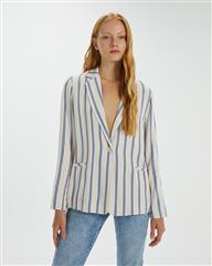 ANDAM BLUE STRIPED TAILORED JACKET 