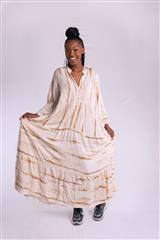 MADE IN ITALY BEIGE LONG DRESS 