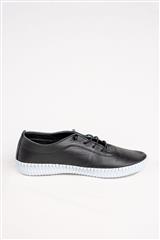 JOLIE BLACK LEATHER SNEAKERS 