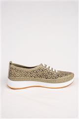 JOLIE SAGE LEATHER PATTERN SNEAKER 