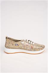 JOLIE SAGE MULTI FLORAL LEATHER SNEAKER 