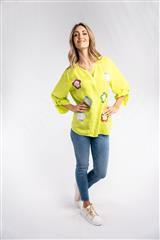 ROSELLA LIME FLOWER GRANDI BLOUSE