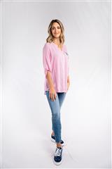 ROSELLA PINK GRANDI STRIPED BLOUSE