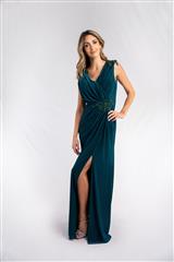 ROSELLA GREEN EVENING PRETO DRESS 