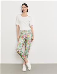 GERRY WEBER GREEN LILAC PINK TROUSERS 