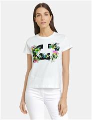 GERRY WEBER WHITE FLORAL PRINT T-SHIRT 