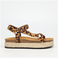 BUTTERFLY FEET PISCES LEOPARD PLATFORM SANDAL 