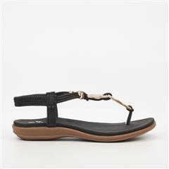 BUTTERFLY FEET  BLACK GERI1 SANDAL