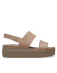 CROCS LATTE BROOKLYN LOW WEDGE 