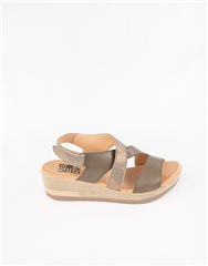 BUENO OLIVE HIGH WEDGE SANDAL