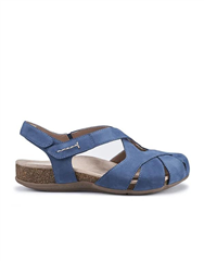 HOTTER NAVY NUBUCK CATSKILL SANDAL 