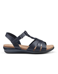 HOTTER NAVY LEATHER VALENCIA SANDAL 