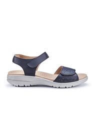 HOTTER  DENIM LEATHER LEAH SANDAL