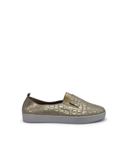 JULZ GOLD LEATHER FRAN SLIP ON