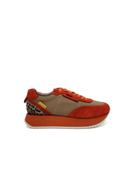 JULZ ORANGE BROWN MILES SNEAKER 