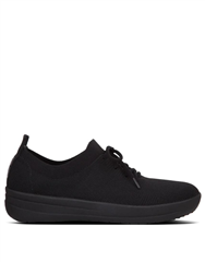 FIT FLOP ALL BLACK F-SPORTY UBERKNIT SNEAKER 