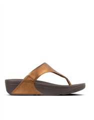 FIT FLOP BRONZE LULU LEATHER TOEPOST SANDAL