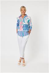 GORDON SMITH BLUE PINK BEACH SIDE SHIRT