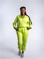 JOLIE LIME CARA LINEN PANTS