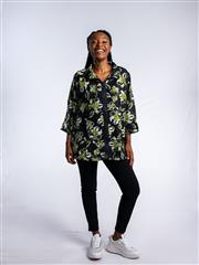 JOLIE BLACK GREEN FLORAL BIANCA CARDIGAN 