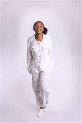 MADE IN ITALY WHITE LINEN JACKET 