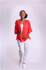 MADE IN ITALY CORAL CARDIGAN 