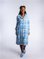 JOLIE BLUE WHITE ELZETTE DRESS 