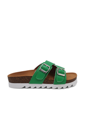 JULZ GREEN MEGAN SANDAL