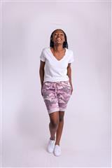 MADE IN ITALY PINK ARMY SHORTS 