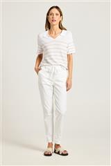 YARRA TRAIL WHITE STONE STRIPES LIBERTY KNIT 