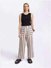 SIROCCO NATURAL BLACK STRIPES PANTS