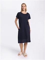 SIROCCO NAVY TIE STRINGS DRESS 