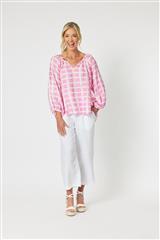 GORDON SMITH PINK CHECK ME OUT TOP 