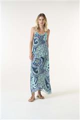 ONE SEASON BLUE BRAZIL BLUE ANTOINETTE SLIP DRESS